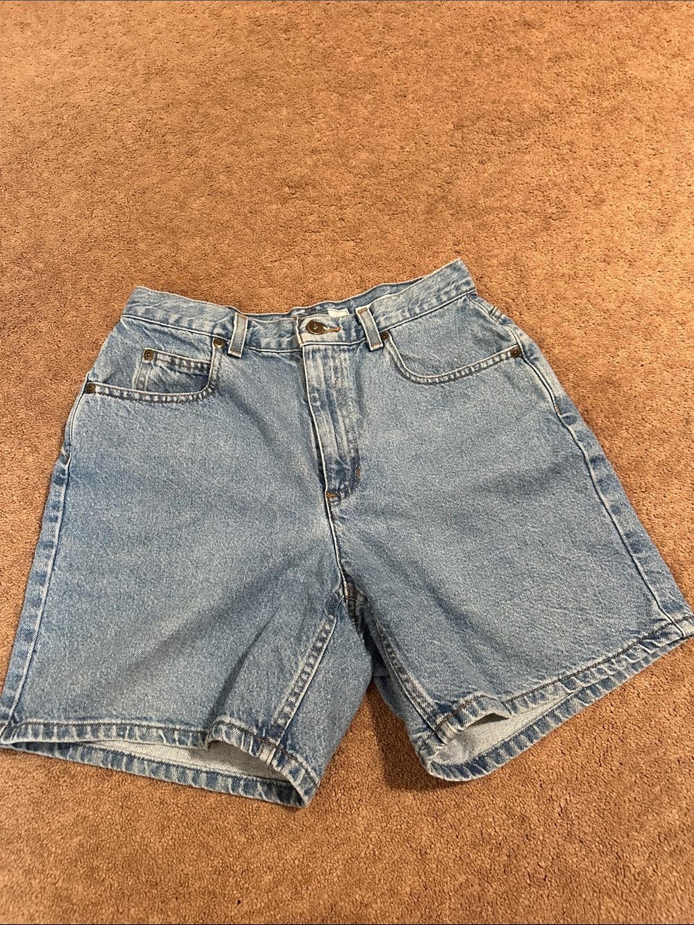 Liz Claiborne Light Blue High-Rise Denim Shorts